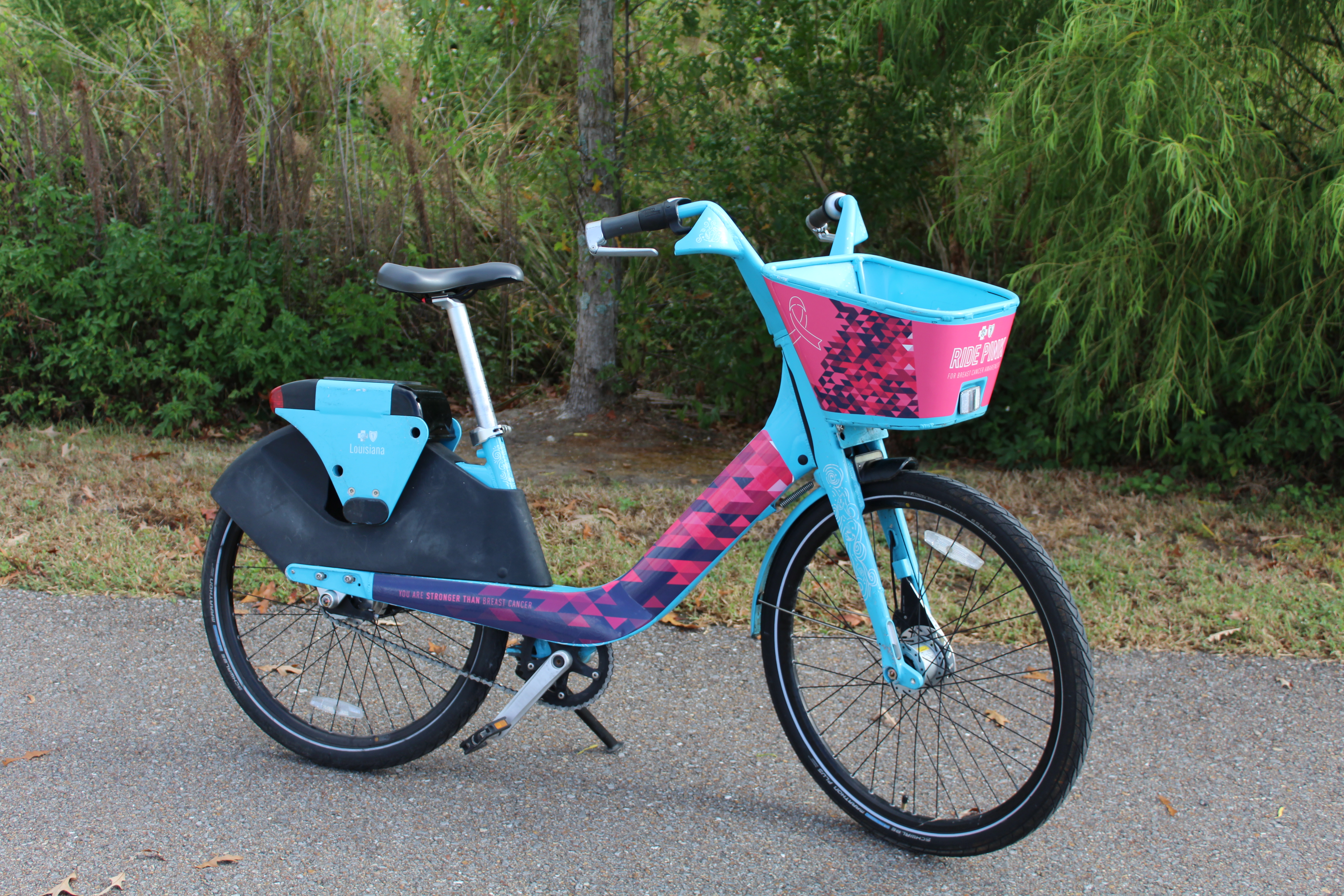 This is a picture of a Blue Bike.